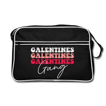 Galentines Galentines Gang Matching Gals Love Vibe - Retro Bag - black/white - Front