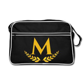 m - Retro Bag - black/white - Front