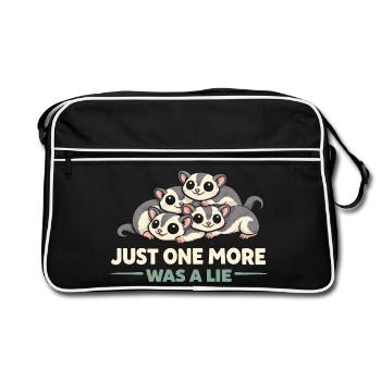 Maman Sugar Glider Amante des animaux exotiques - Sac Retro - noir/blanc - Devant