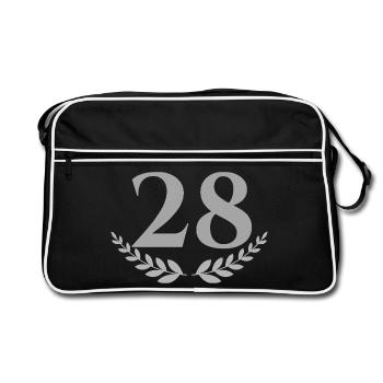 28 - Sac Retro - noir/blanc - Devant