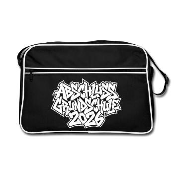 Graffiti de remise des diplômes de l’école primaire 2026 - Sac Retro - noir/blanc - Devant