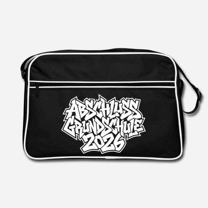 Grundschule Abschluss 2026 Graffiti Retro Tasche