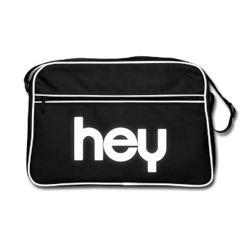 HEY Cloudline Abstract Banner - Retro Bag - black/white - Front