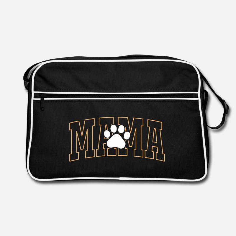 Maman avec empreinte de patte Sac Retro