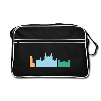 Majorque - Sac Retro - noir/blanc - Devant
