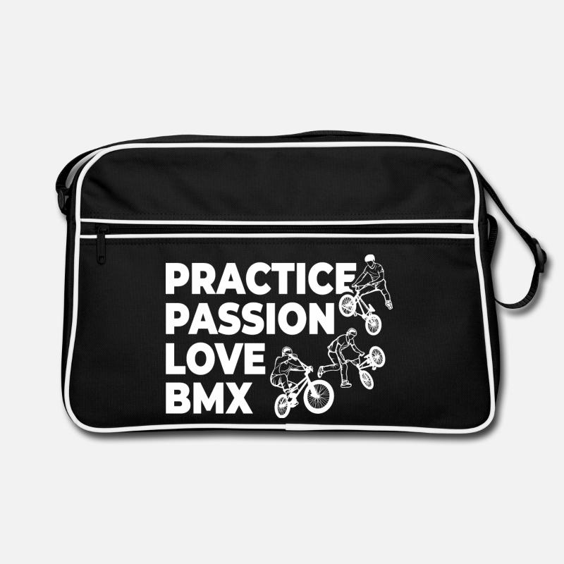 Funny BMX slogan Retro Bag