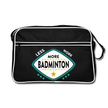 Badminton Badminton Sports - Retro Bag - black/white - Front