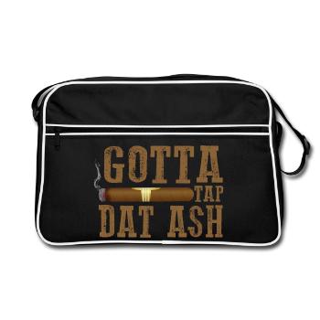 Gotta Tap Dat Dash Zigarrendesign - Retro Tasche - Schwarz/Weiß - Vorne