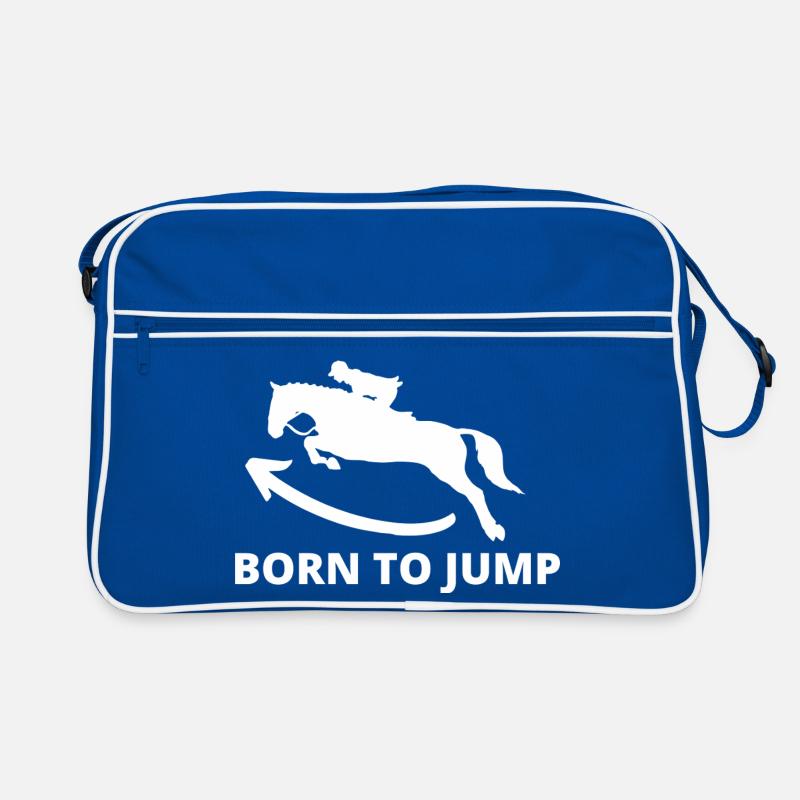 Dynamischer Springende Hengst Retro Tasche