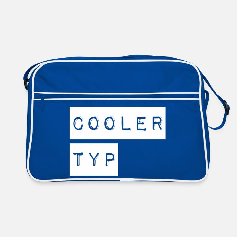 So sieht ein cooler Typ aus Retro Tasche