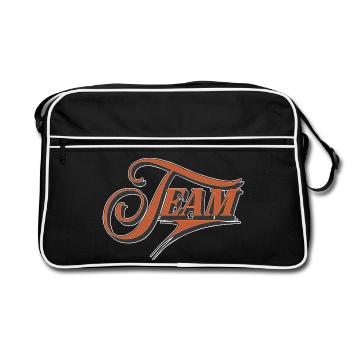 Équipe - Sac Retro - noir/blanc - Devant
