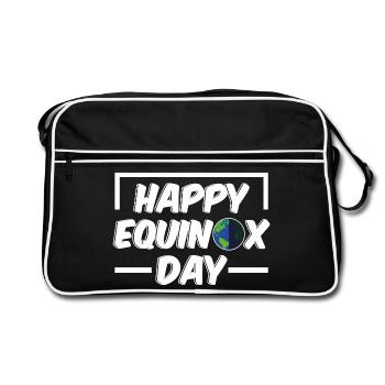 Joyeuse journée de l’équinoxe Pâques Ostara - Sac Retro - noir/blanc - Devant