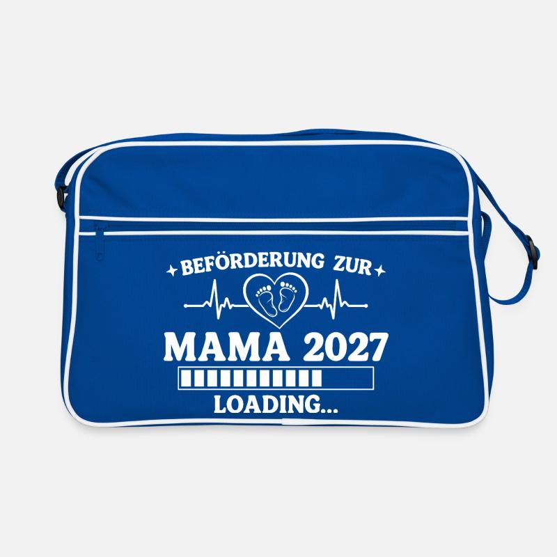 Mama 2027 Loading – Beförderung zur Mutter Retro Tasche