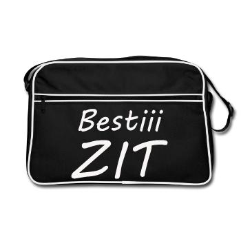 Bestiii ZIT - Retro Tasche - Schwarz/Weiß - Vorne