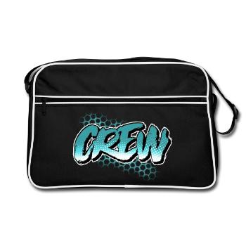 Crew - Retro Bag - black/white - Front