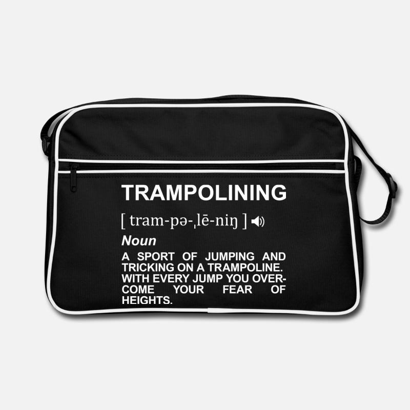 Trampoline Jumping Meaning Retro Bag