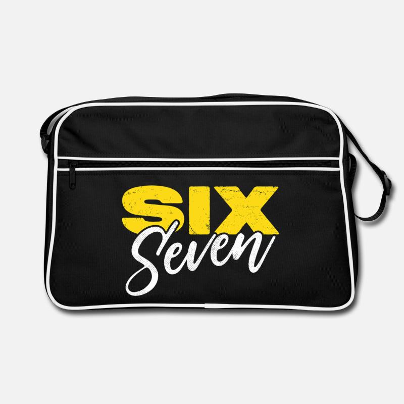 sechs sieben Retro Tasche