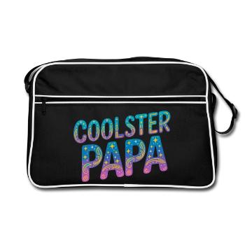 Le design de papa le plus cool - Sac Retro - noir/blanc - Devant