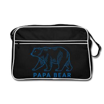 Papa Bear - Retro Bag - black/white - Front