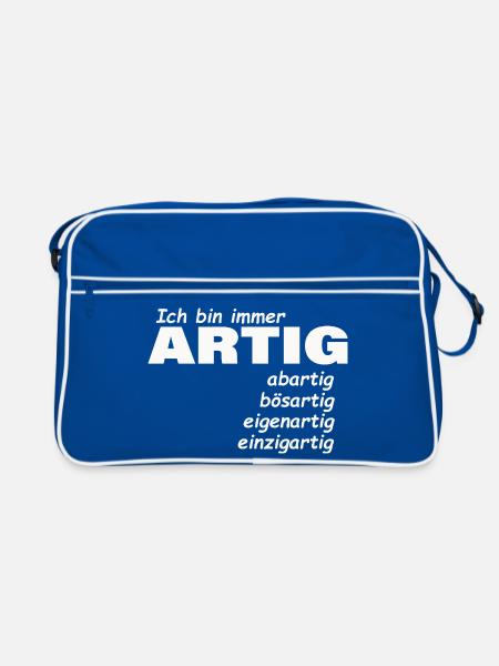 good - Retro Bag - blue/white - Front