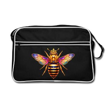 Queen Bee Bienenkönigin - Retro Bag - black/white - Front