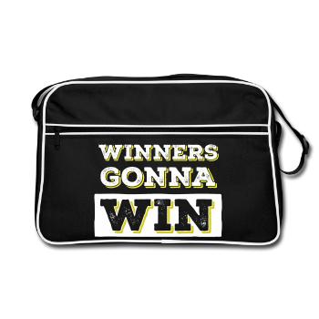 Les gagnants vont gagner la catégorie Typographie en gras - Sac Retro - noir/blanc - Devant