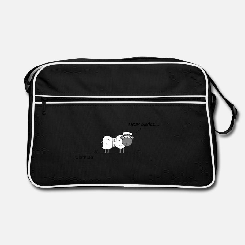 Wollschaf Retro Tasche