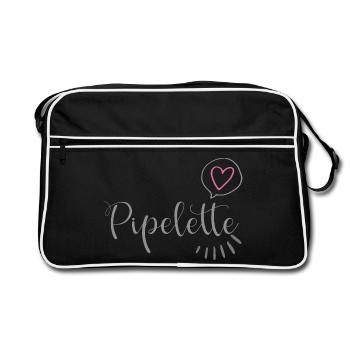 Chic Heart Pipelette - Retro Bag - black/white - Front