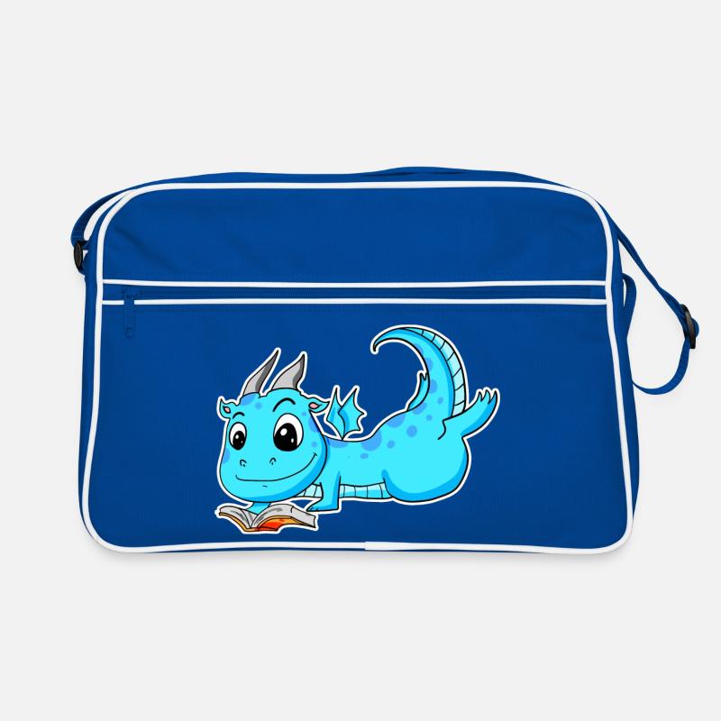 Dragon Book Reading Retro Bag