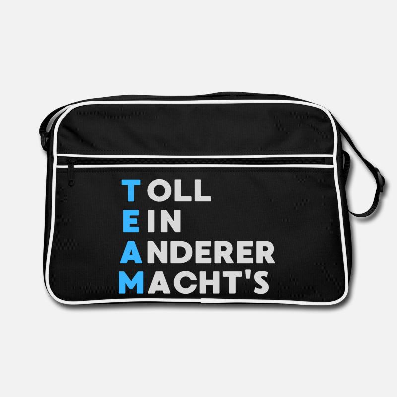 TEAM Toll Ein Anderer Macht`s - Retro Tasche - Schwarz/Weiß