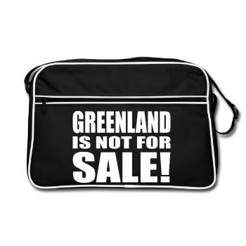 Le Groenland n’est pas à vendre - Sac Retro - noir/blanc - Devant