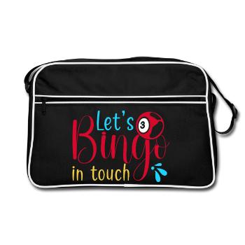 Bingo Jeu de bingo Bingo En Touche Bingo - Sac Retro - noir/blanc - Devant