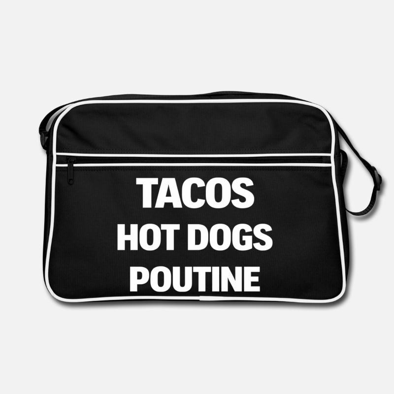 Tacos Hot Dogs Poutine Retro Bag