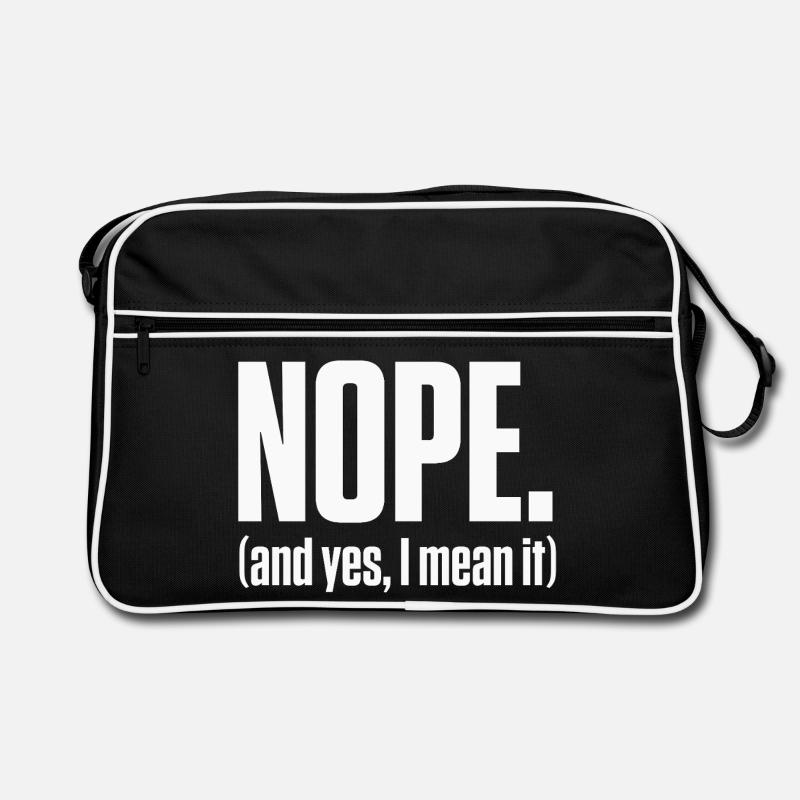 Nope I Mean It PDA Neurodivergent Pride Retro Bag
