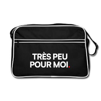 Très peu pour moi - Sac Retro - noir/blanc - Devant