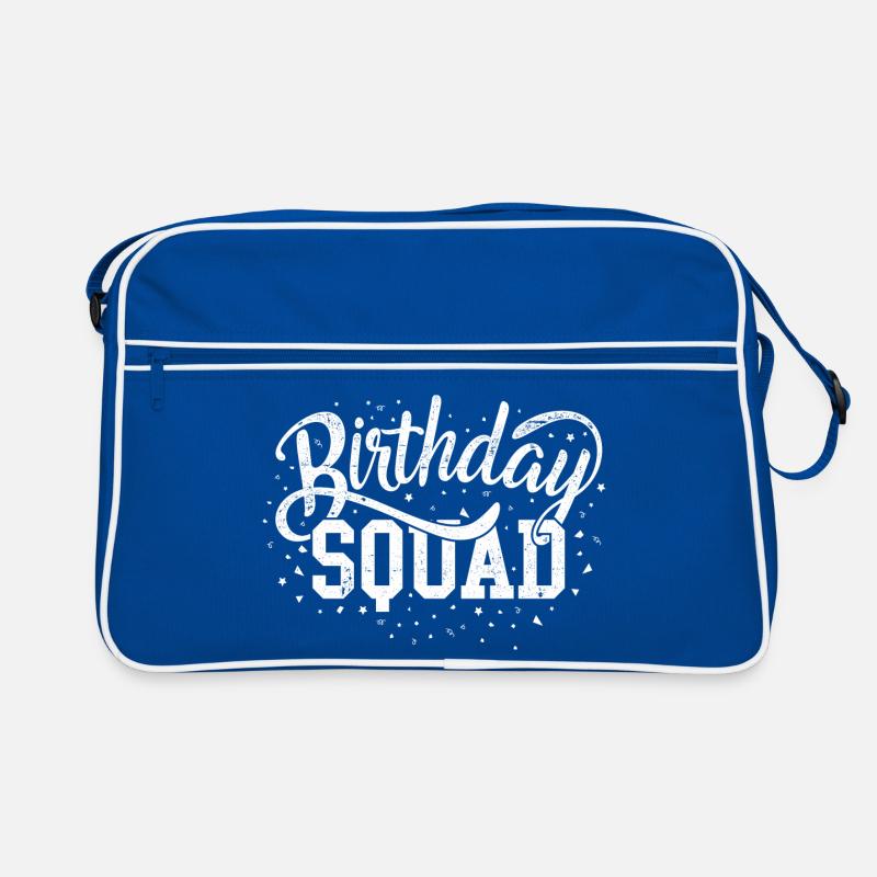 Escouade d’anniversaire Script audacieux Sac Retro