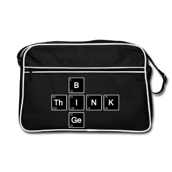 Think Big (Black) - Retro Bag - black/white - Front