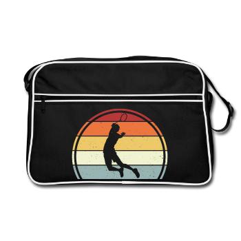 Badminton - Retro Bag - black/white - Front