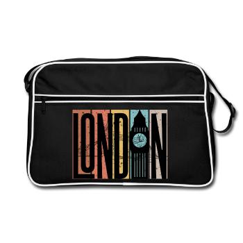 London Skyline Bold Blocks - Retro Bag - black/white - Front