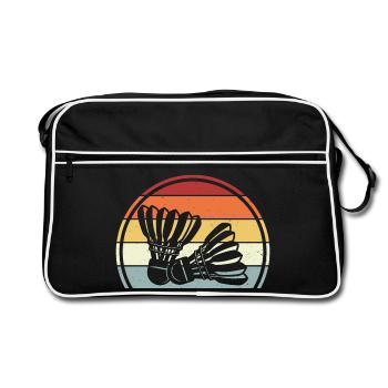 Badminton - Retro Bag - black/white - Front