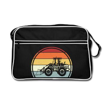 Excavatrice - Sac Retro - noir/blanc - Devant