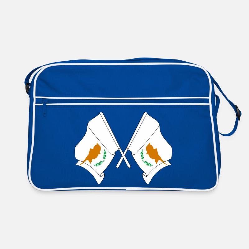 Deux drapeaux Chypre Sac Retro