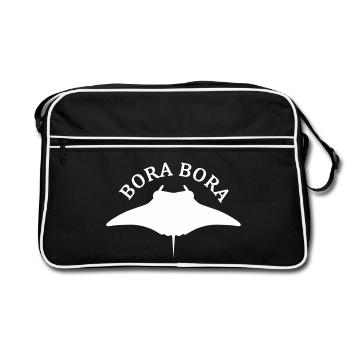 Raie Manta Bora Bora - Sac Retro - noir/blanc - Devant