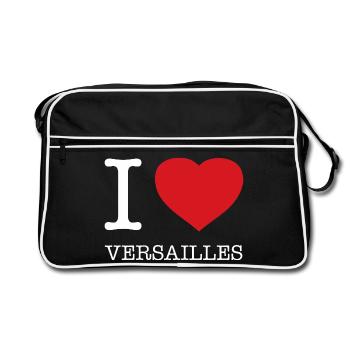 J’AIME VERSAILLES - Sac Retro - noir/blanc - Devant