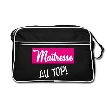 MERCI. THANKS. THANK YOU. ANNIVERSAIRE. NAISSANCE. - Sac Retro - noir/blanc - Devant