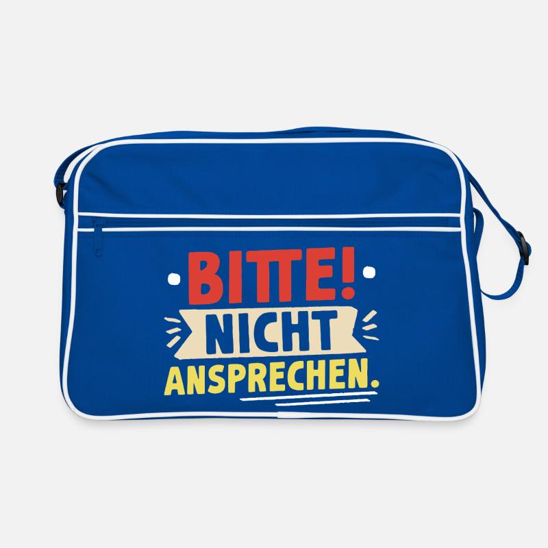 Malle NICHT ANSPRECHEN Mallorca Party Lustig Retro Tasche
