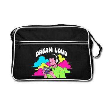 Dream Loud Neon Vibes - Sac Retro - noir/blanc - Devant