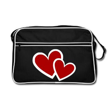 Cadeau pour la fête des mères : Idée de cadeau pour la fête des mères - Sac Retro - noir/blanc - Devant