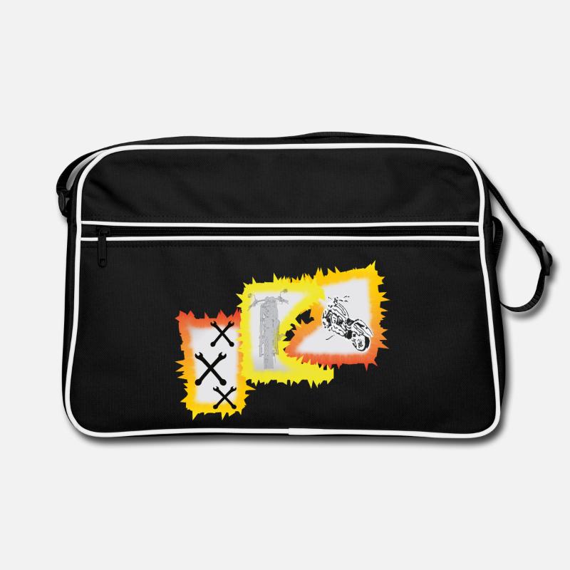 Biker Motorrad Chopper  Retro Tasche