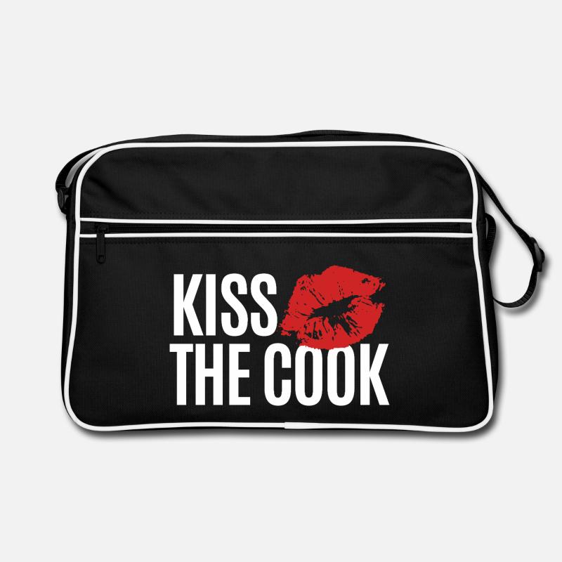 Embrasser le cuisinier - kochen - Spruch Sac Retro